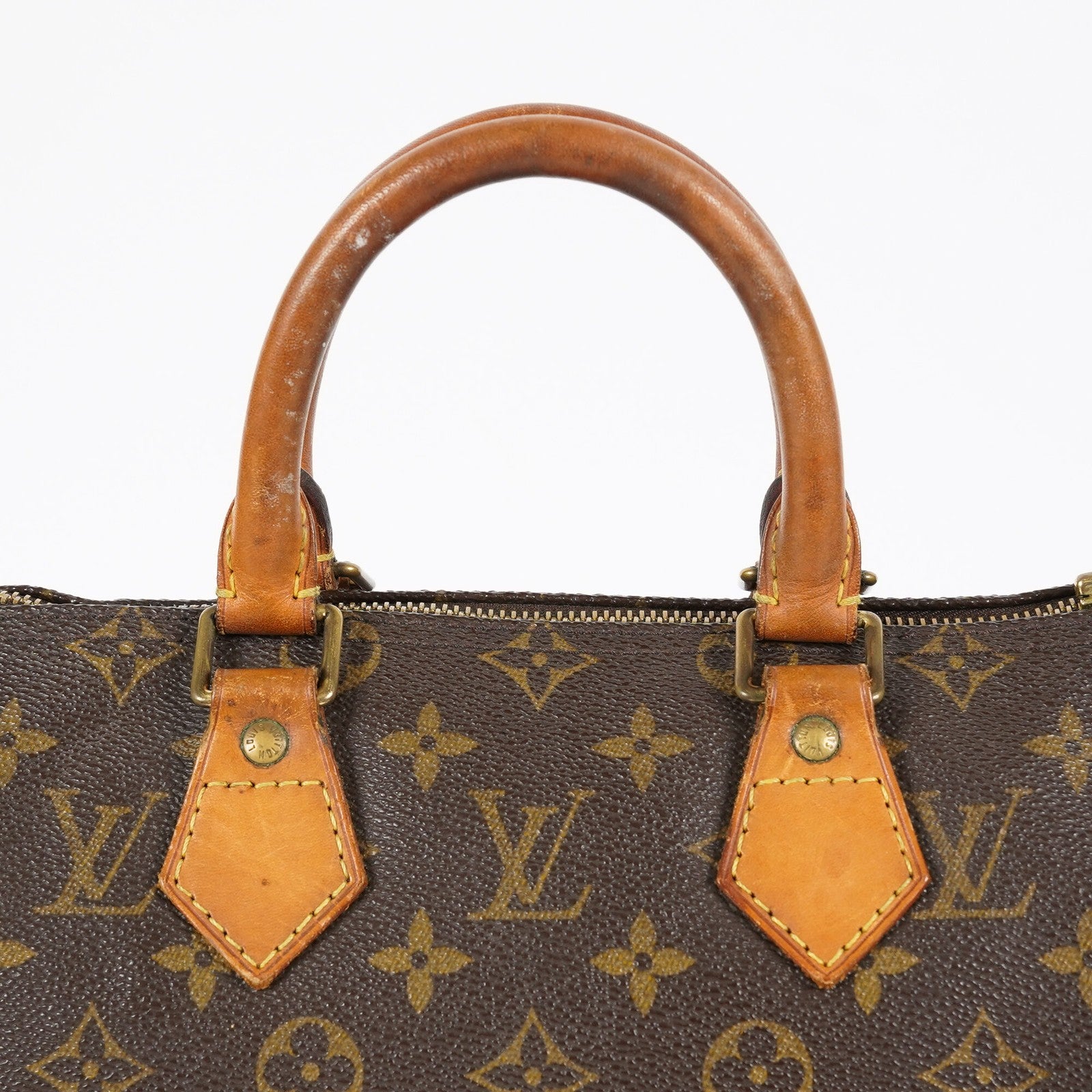Louis Vuitton Speedy 25 Monogram Brown Handbag M41528 Used Vintage 07E187480012