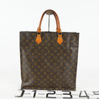 Louis Vuitton Sac Plat M51140 Monogram Canvas Brown Used Tote Bag 09E192530010