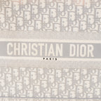 Christian Dior Book Tote Toile de Jouy Beige Gray Canvas Bag 02E207260003