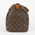 Louis Vuitton Speedy 35 M41524 Monogram Canvas Hand Bag Brown Used 07E103850017