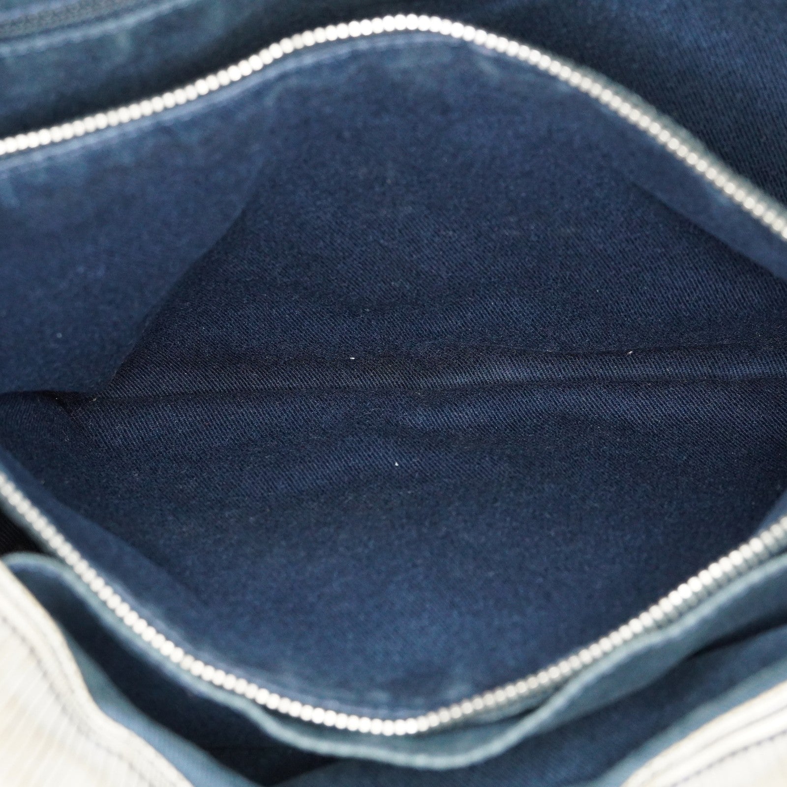 Chanel Coco Canvas Leather 2WAY Tote Bag 40cm Navy Used Vintage 07E019020027