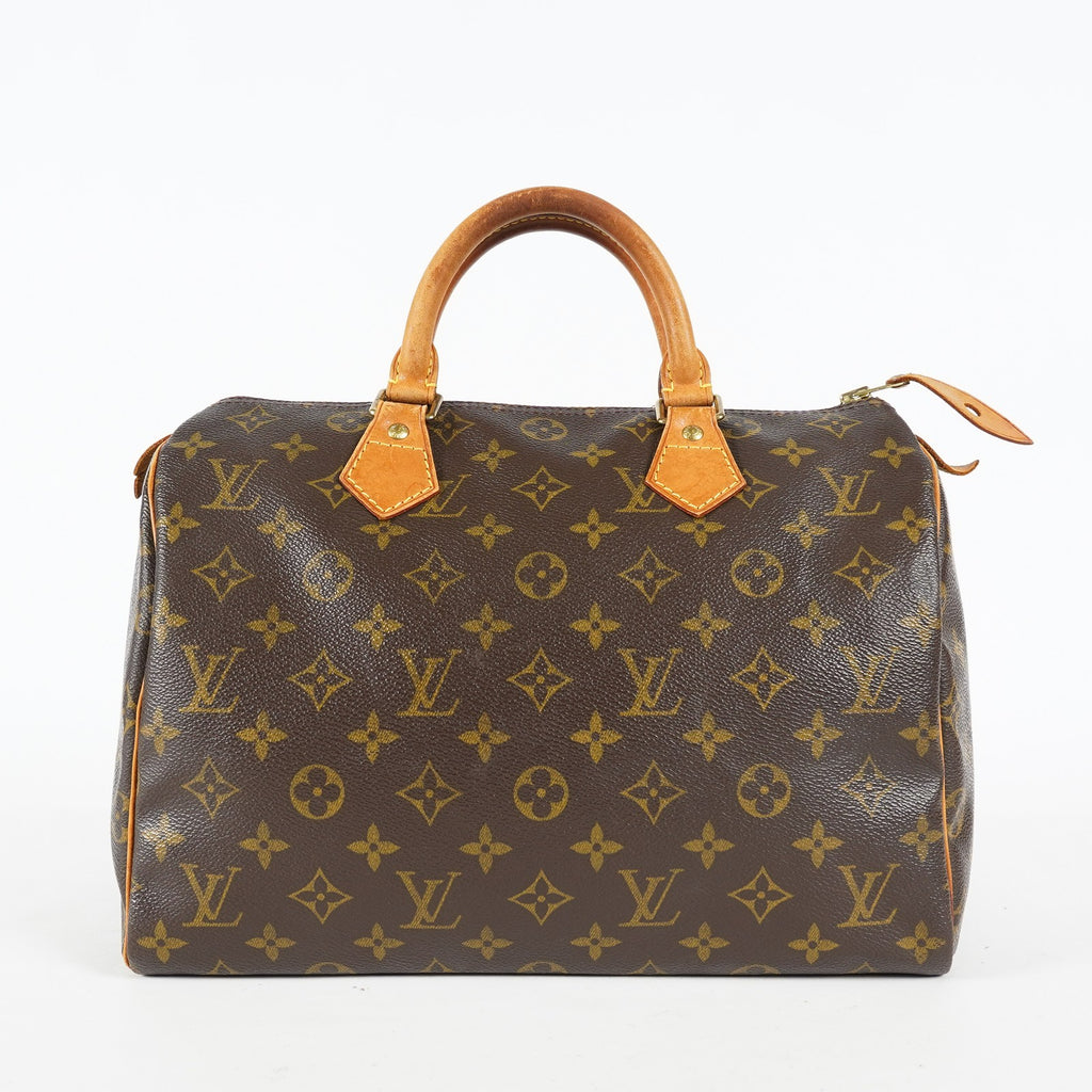 Louis Vuitton Speedy 30 M41526 Monogram Canvas Brown Used Handbag 09M465665008