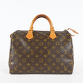 Louis Vuitton Speedy 30 M41526 Monogram Canvas Brown Used Handbag 09M465665008
