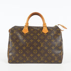Louis Vuitton Speedy 30 M41526 Monogram Canvas Brown Used Handbag 09M465665008