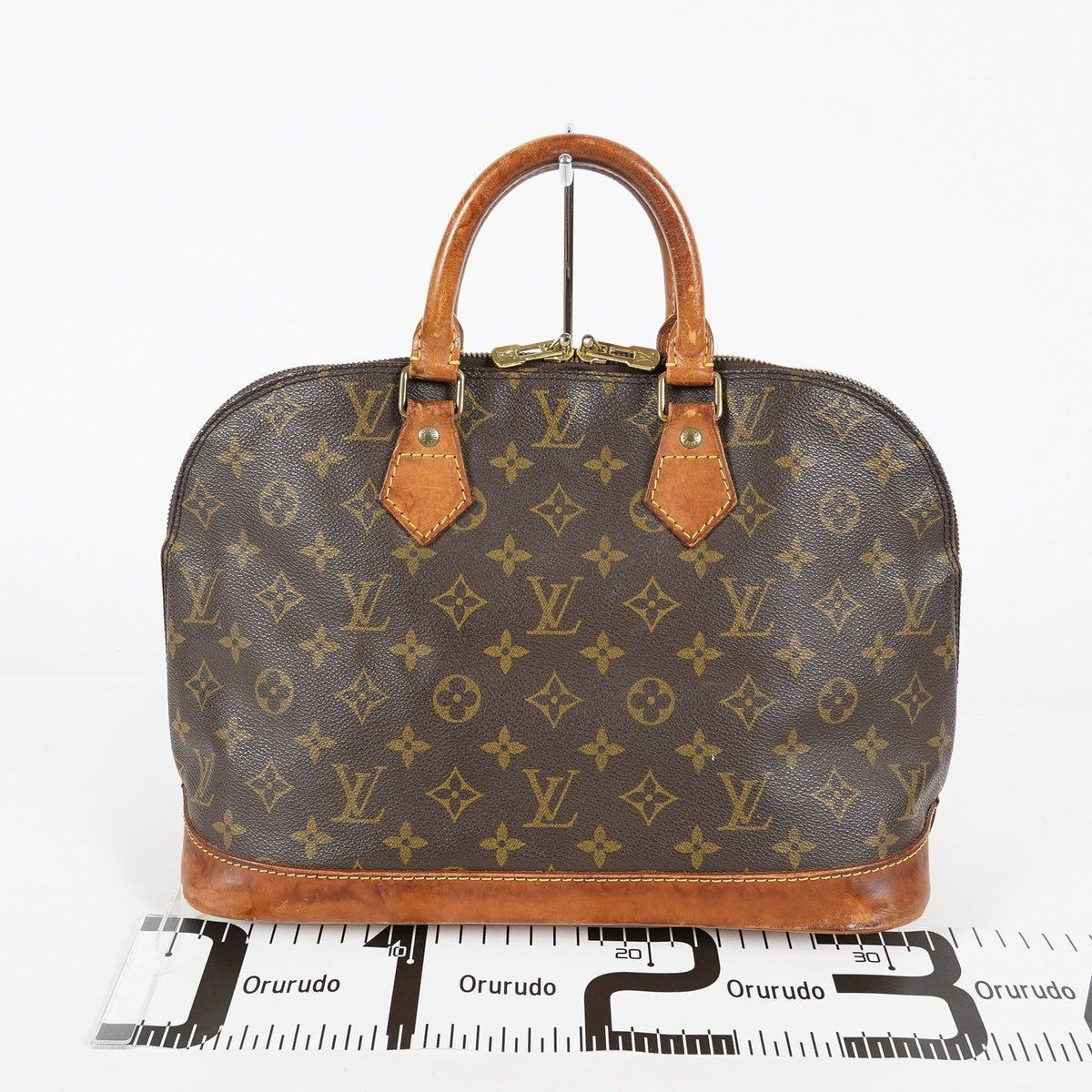 Louis Vuitton Alma PM Monogram Canvas Brown Handbag M51130 Vtg Used 08A242860003
