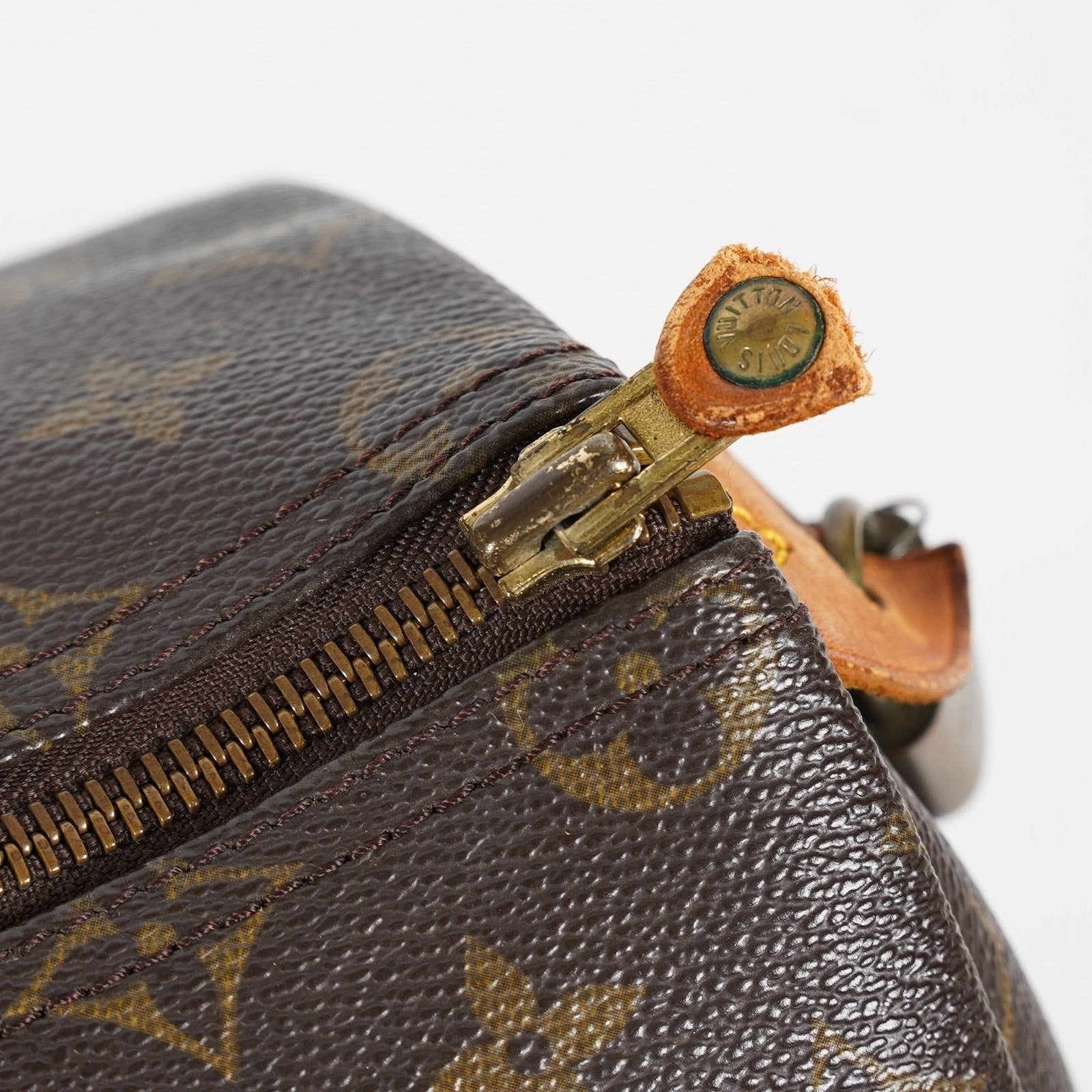 Louis Vuitton Speedy 35 Monogram Brown Boston Hand Bag M41524 Used 08E104070012