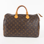 Authentic Louis Vuitton Monogram Speedy 35 M41524 Handbag 03A096063206