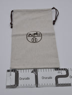 Hermes Dust Bag Storage Pouch Drawstring Beige Logo Authentic 23x35