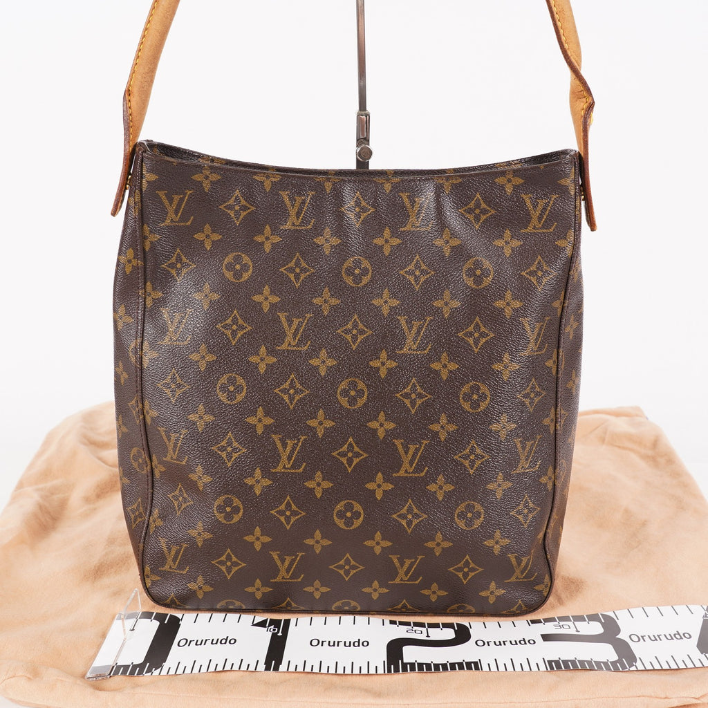 Louis Vuitton Looping GM M51145 Monogram Canvas Shoulder Bag Brown 07E023410004