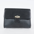 Christian Dior Vintage Leather Shoulder Bag Black Classic Handbag XY230