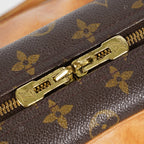 Louis Vuitton Monogram Deauville M47270 Hand Bag Brown Used Vintage 07A082288024