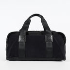 CHANEL Sports Line Boston Bag 40cm Black Canvas Used Vintage Duffle 07E186930027