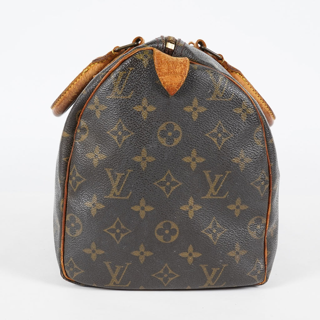 Louis Vuitton Speedy 30 M41526 Monogram Canvas Bag Brown Vintage 07A064118408