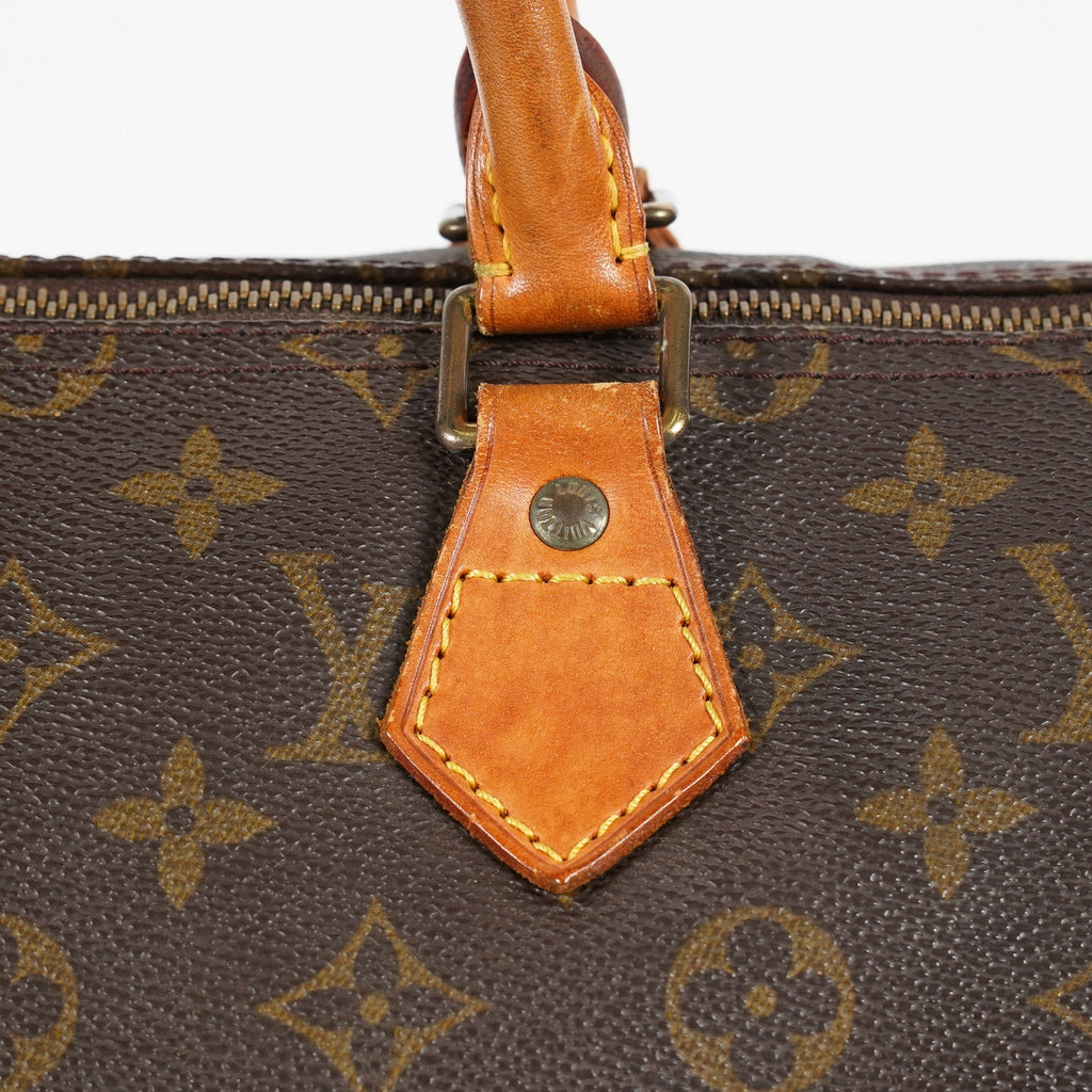 Louis Vuitton Speedy 35 M41524 Monogram Canvas Brown Used Hand Bag 07A235148031
