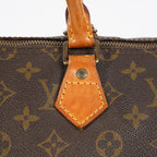 Louis Vuitton Speedy 35 M41524 Monogram Canvas Brown Used Hand Bag 07A235148031