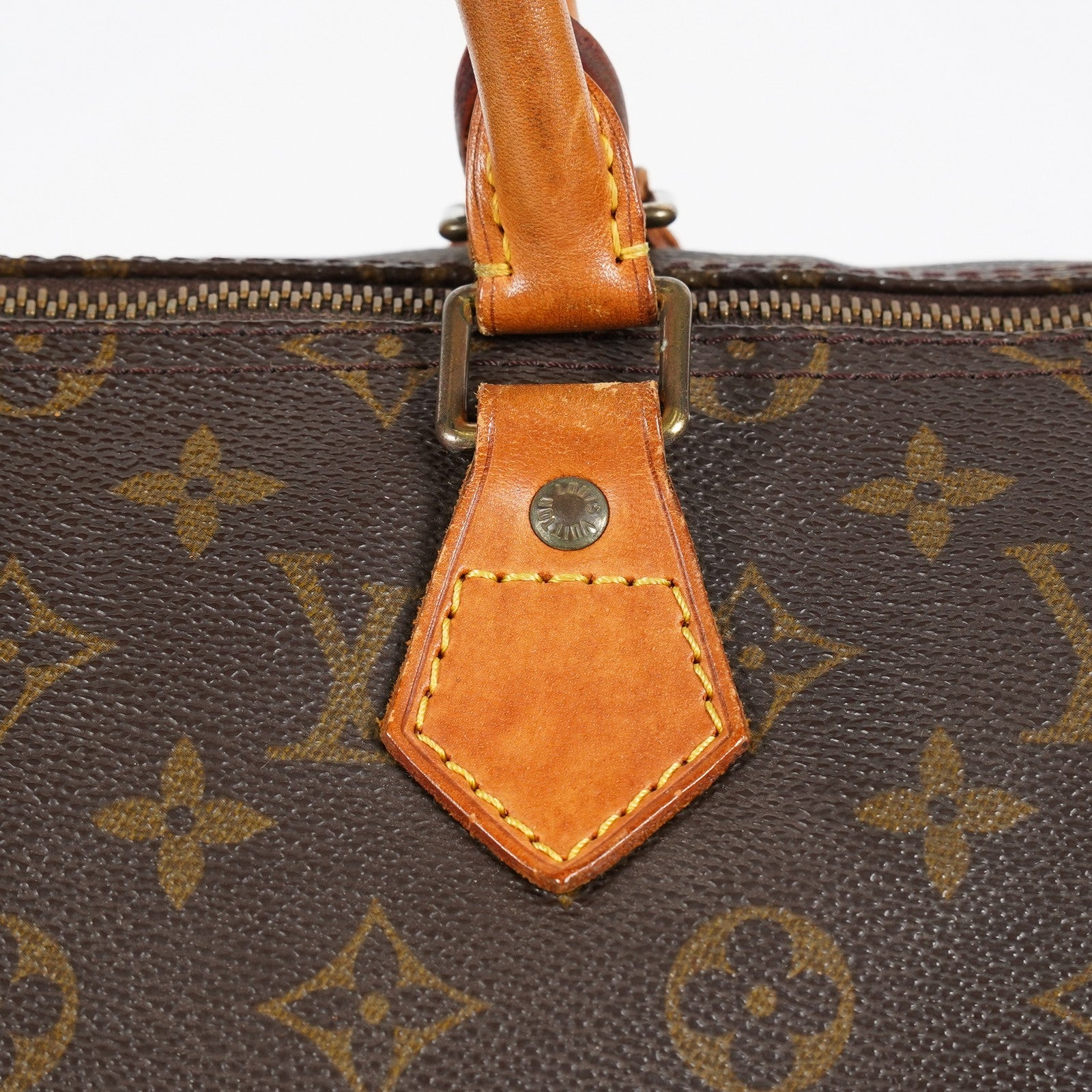 Louis Vuitton Speedy 35 M41524 Monogram Canvas Brown Used Hand Bag 07A235148031