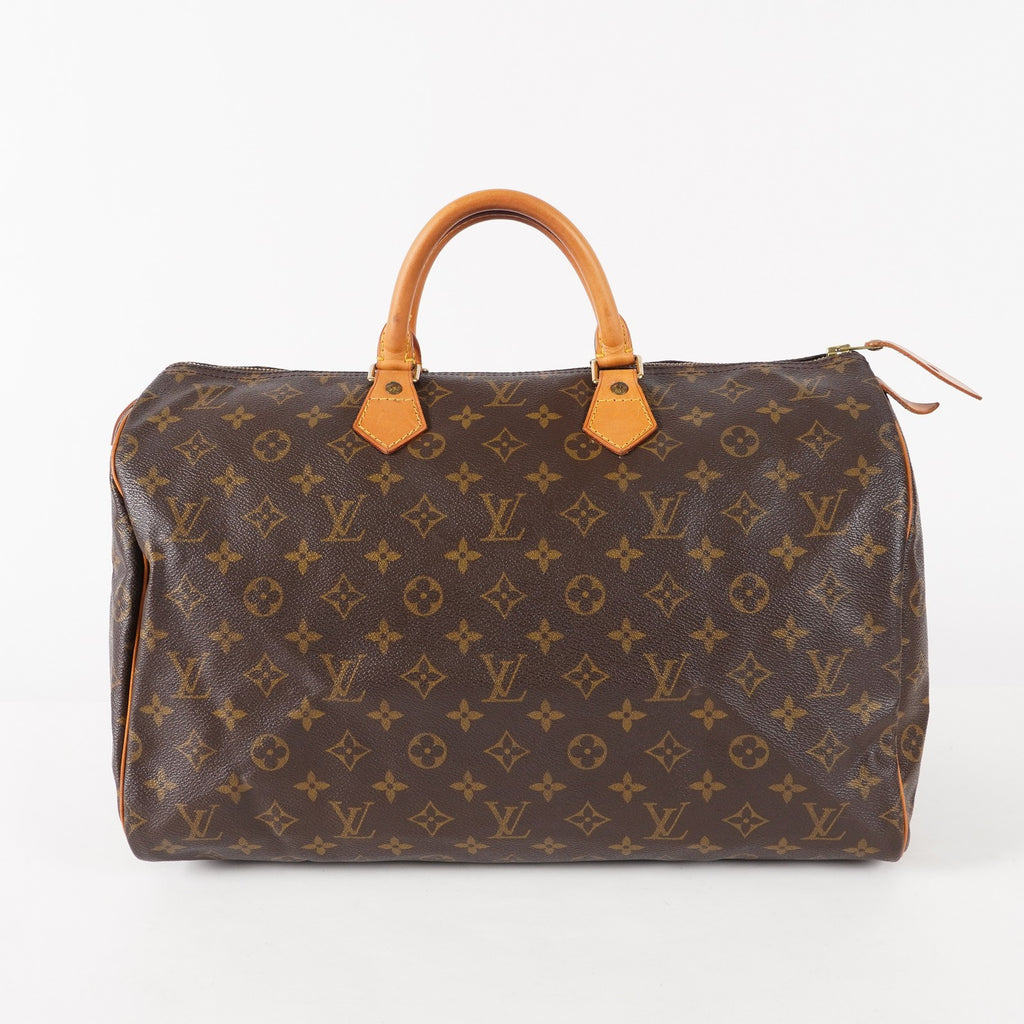 Authentic Louis Vuitton Monogram Speedy 40 Hand Boston Bag M41522 03E079020011