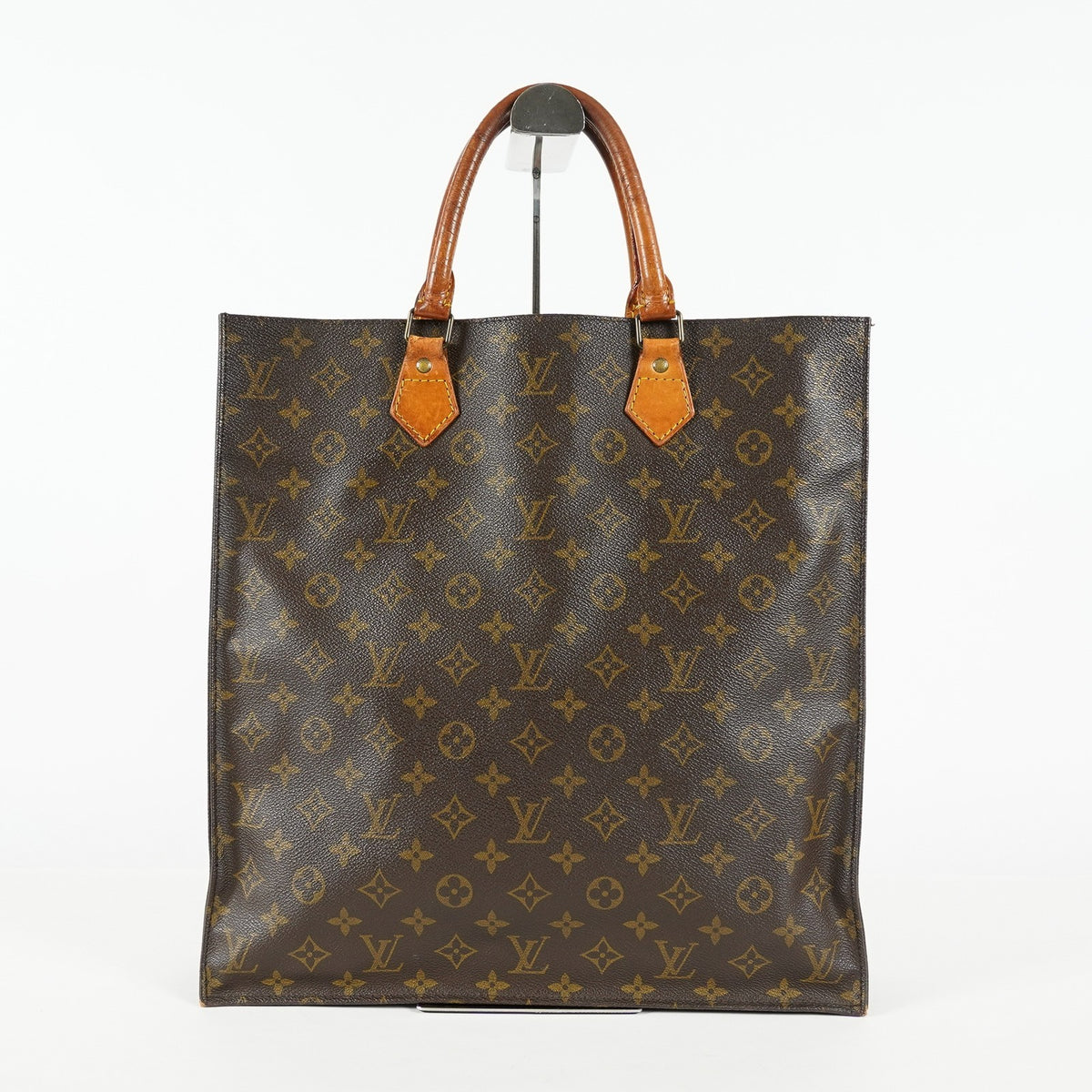 Louis Vuitton Sac Plat M51140 Monogram Canvas Brown Used Tote Bag 09E192530010