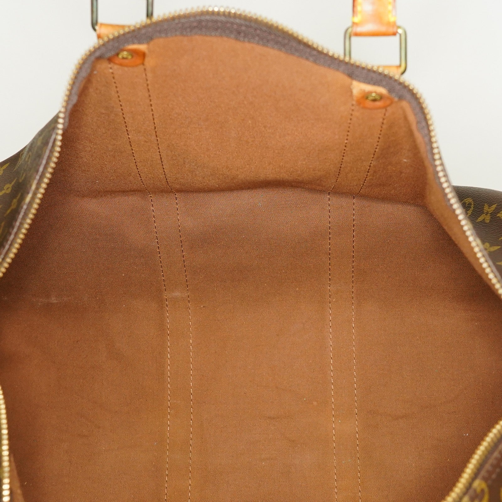 LOUIS VUITTON Keepall 50 Monogram Boston Bag Brown vintage M41426 05E274290013