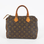 Louis Vuitton Speedy 25 Monogram Brown Handbag M41528 Used Vintage 07E187480012