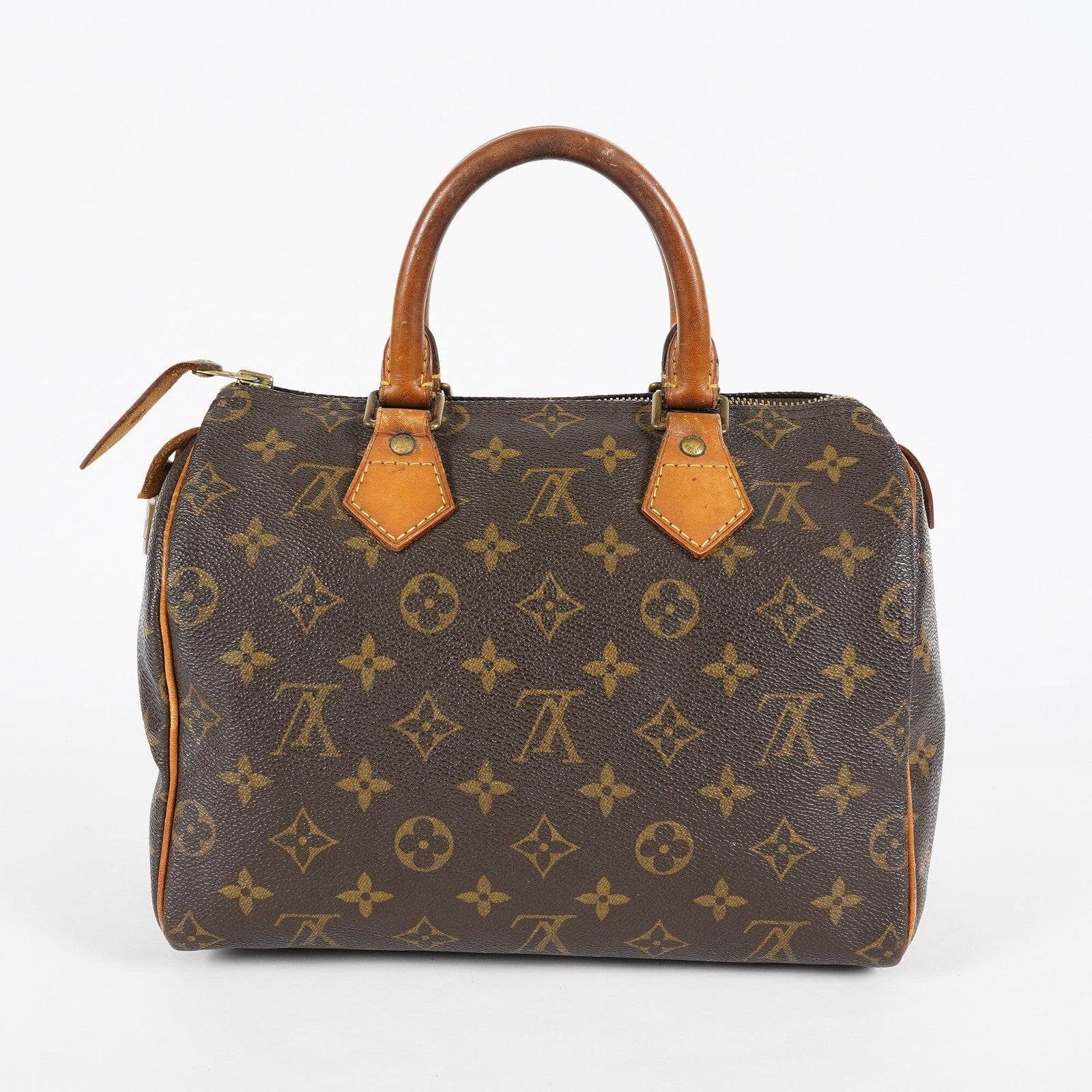 Louis Vuitton Speedy 25 Monogram Brown Handbag M41528 Used Vintage 07E187480012