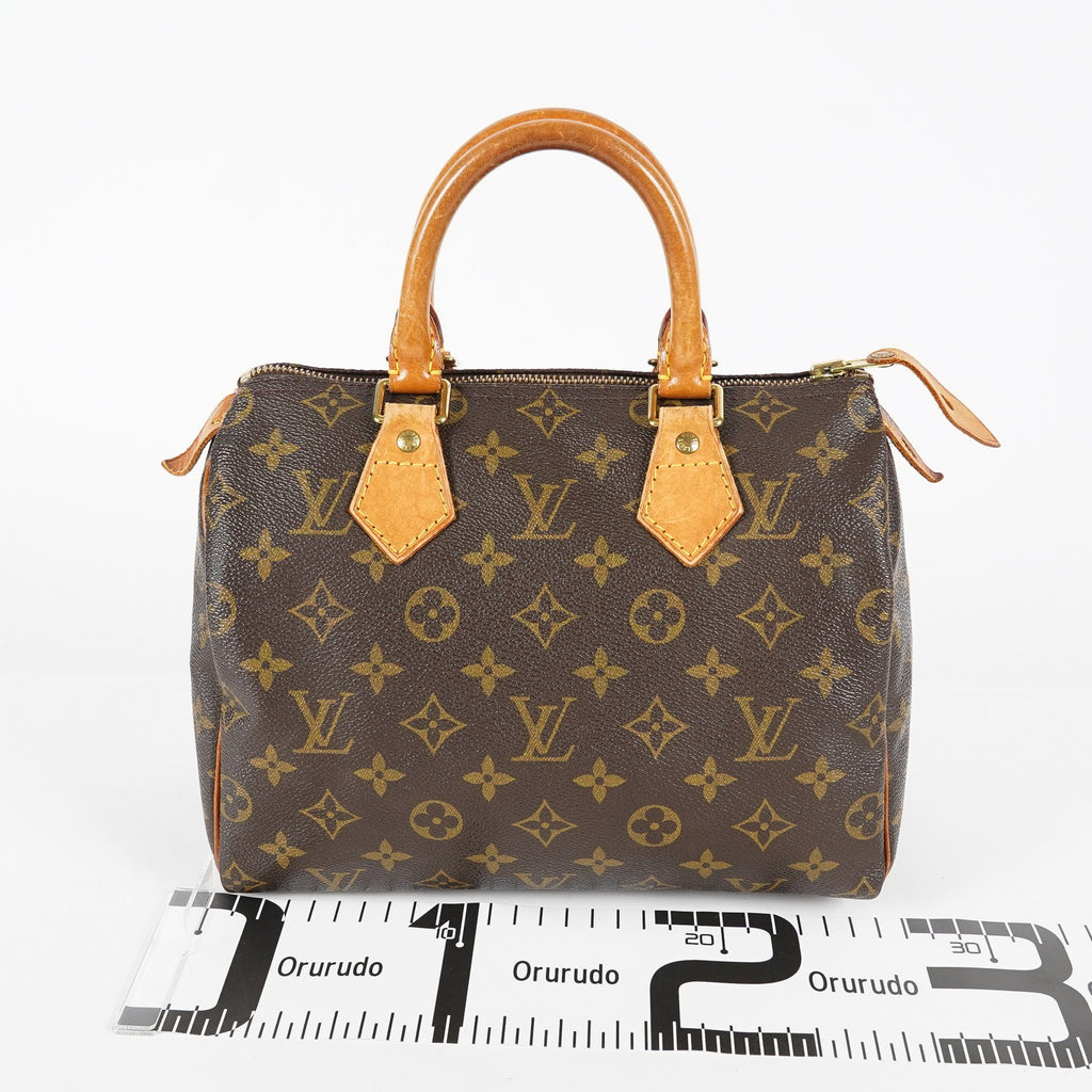 Louis Vuitton Monogram Speedy 25 Boston Handbag Brown Canvas M41528 07E057150029