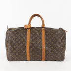 LOUIS VUITTON Keepall 50 M41426 Monogram Boston Bag Brown vintage 01E143520022