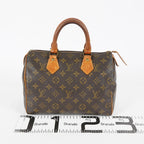 Louis Vuitton Speedy 25 Monogram Canvas Brown Boston Handbag Used 07E295830008