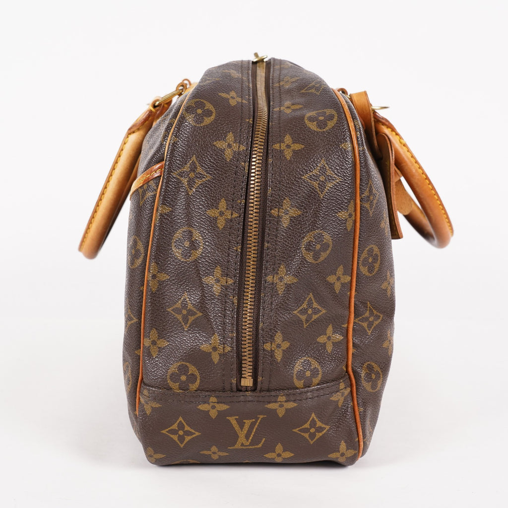 Louis Vuitton Monogram Deauville M47270 Hand Bag Brown Used 07E262750001