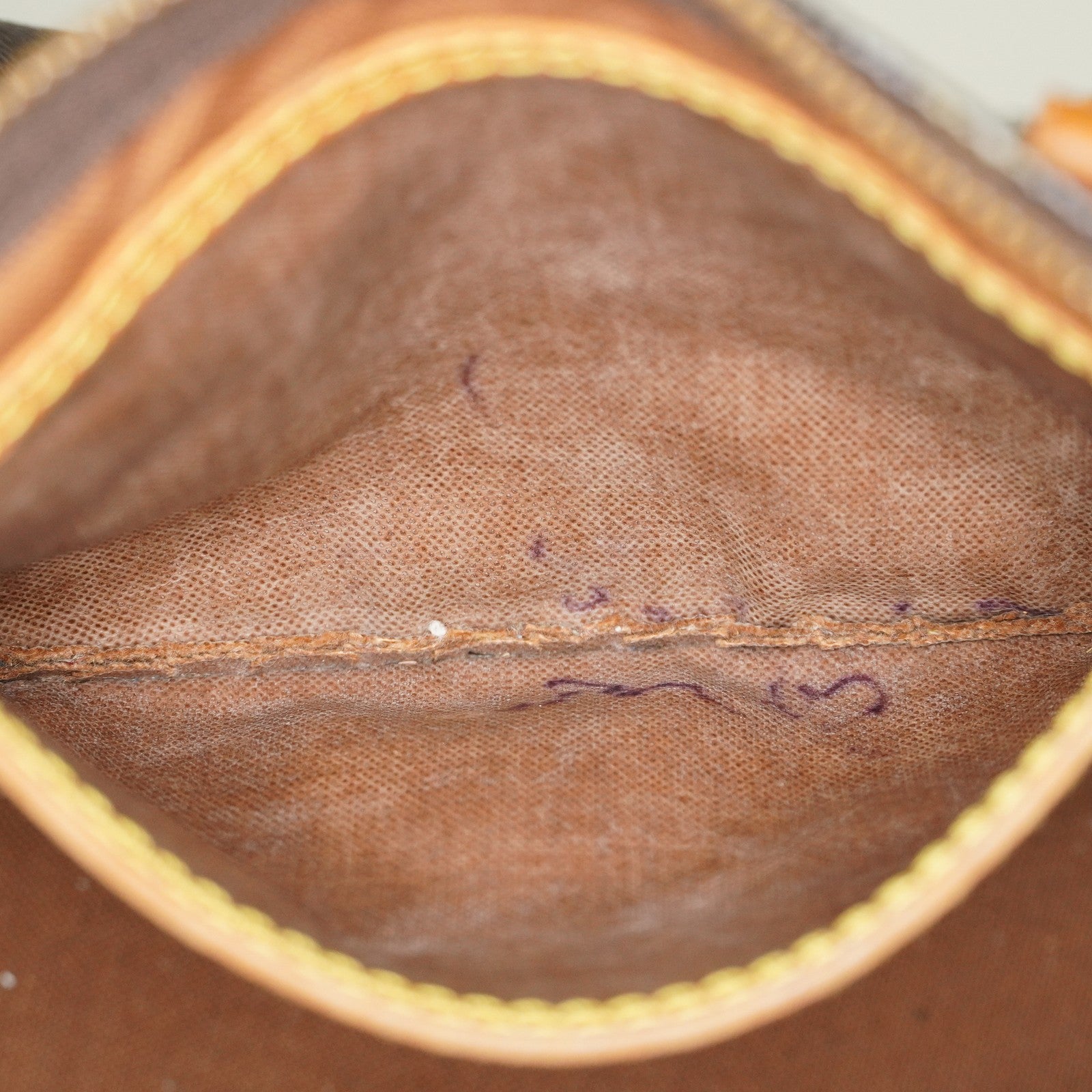 Louis Vuitton Monogram Speedy 25 Brown Coated Canvas M41528 Vintage 07E425830012