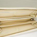 Louis Vuitton Zippy Wallet Damier Azur White Round Long PVC vintage 03T082000009
