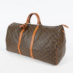 Louis Vuitton Keepall 60 M41422 Monogram Brown Duffel Bag Vintage 08E033410002