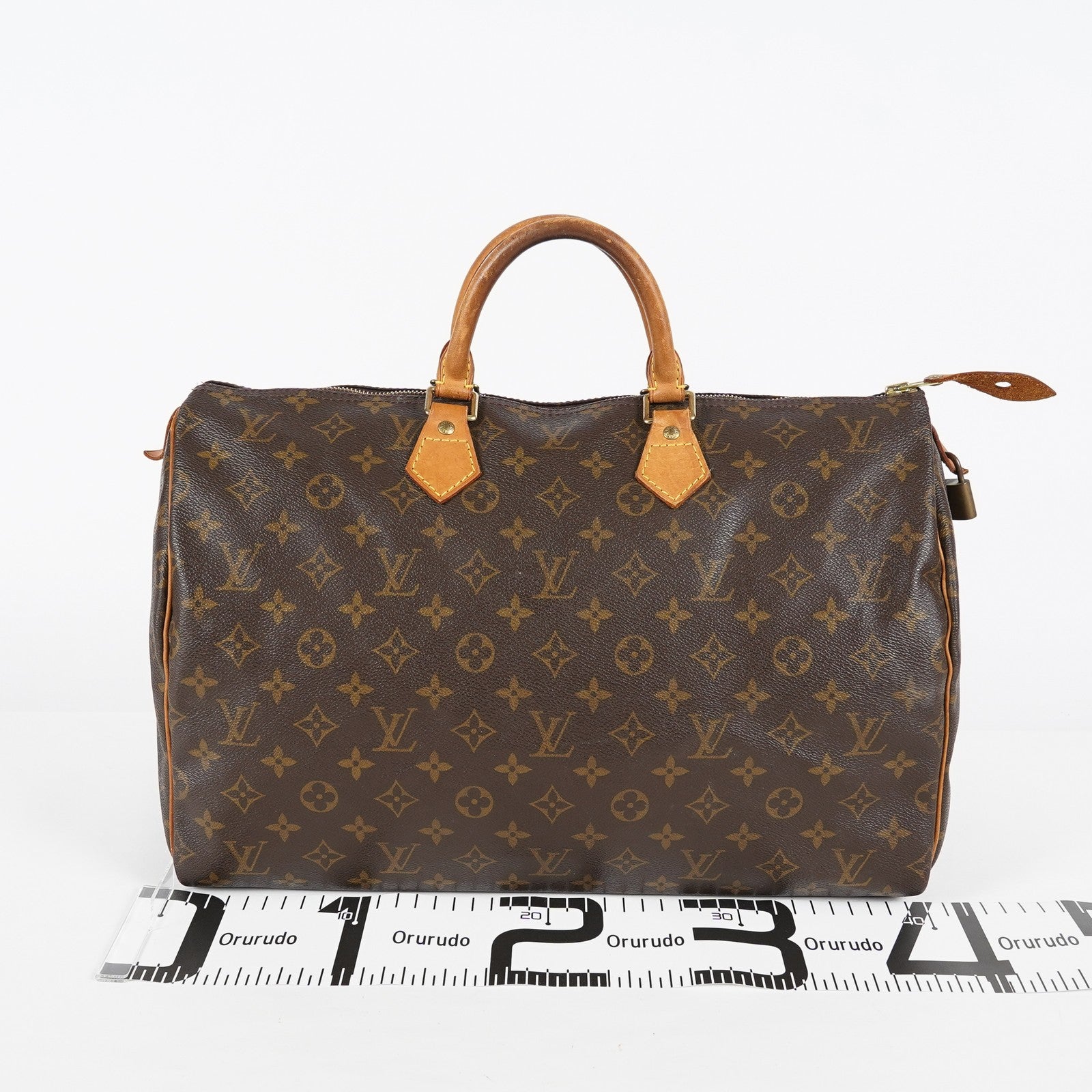 Louis Vuitton Speedy 35 M41522 Monogram Canvas Brown Handbag Used 08A274576003