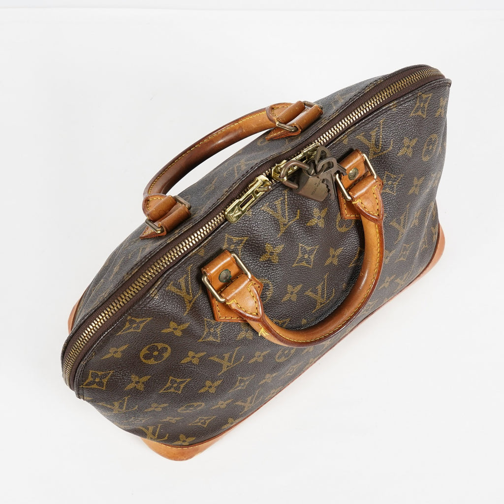 Louis Vuitton Alma PM Monogram Canvas Brown Handbag M51130 Vintage 08A113088803