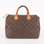 Louis Vuitton Monogram Speedy 30 Handbag Brown Coated Canvas M41526 06E035170030