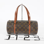 Louis Vuitton Papillon 30 Used Monogram Brown Canvas Handbag M51385 07E455390012