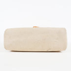 Hermes Herbag MM Toile Canvas Leather Beige 2way Handbag Bag 07E364950012