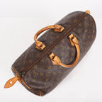 Louis Vuitton Monogram Speedy 40 M41522 Boston Hand Bag Brown Used 07E364180002