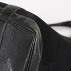 Hermes Garden Party 30 TPM Handbag Tote Leather Canvas Black 05E024290016
