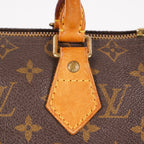 Louis Vuitton Speedy 25 M41528 Monogram Canvas Boston Handbag Brown 07A108008005