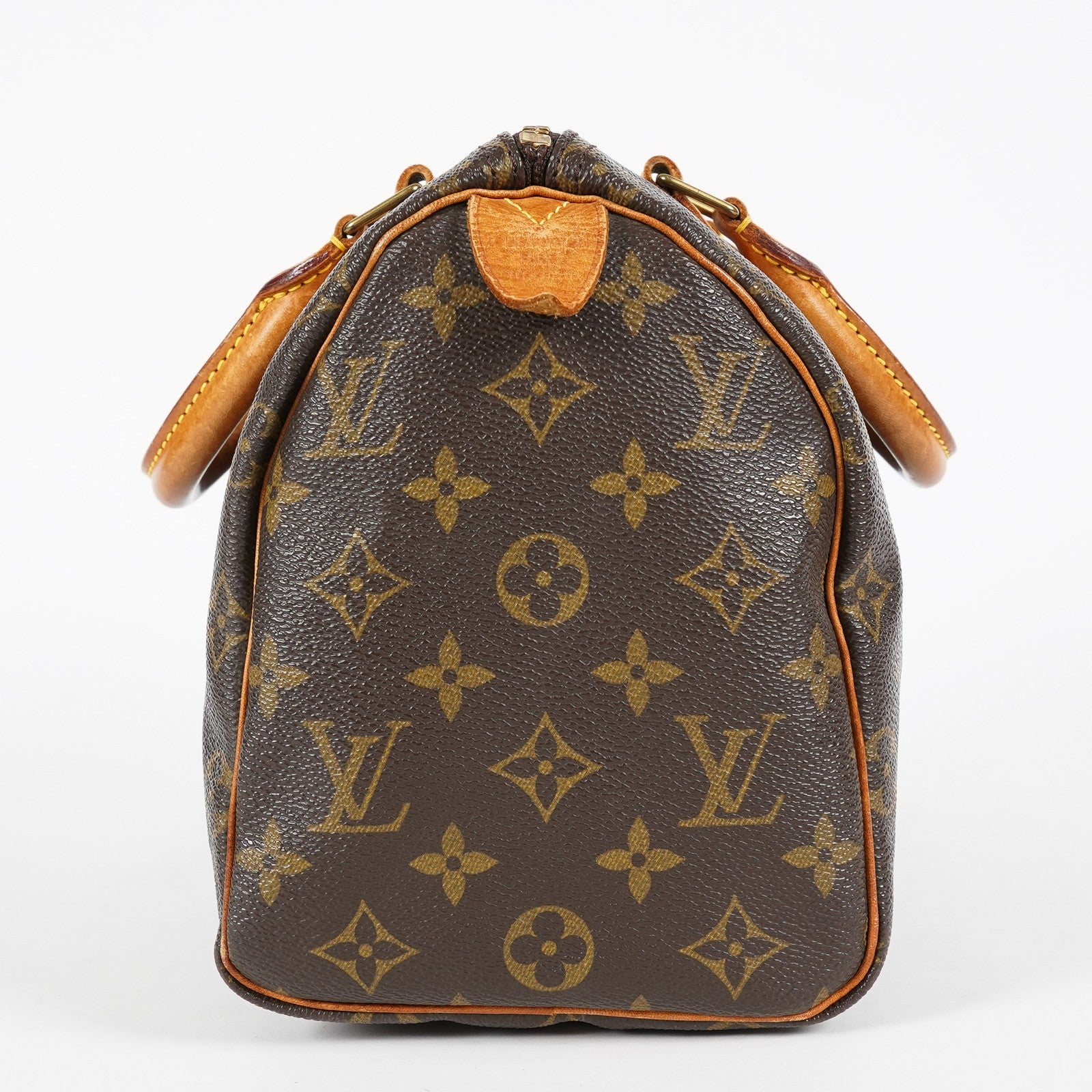 Louis Vuitton Monogram Speedy 25 Boston Handbag Brown Canvas M41528 07E057150029