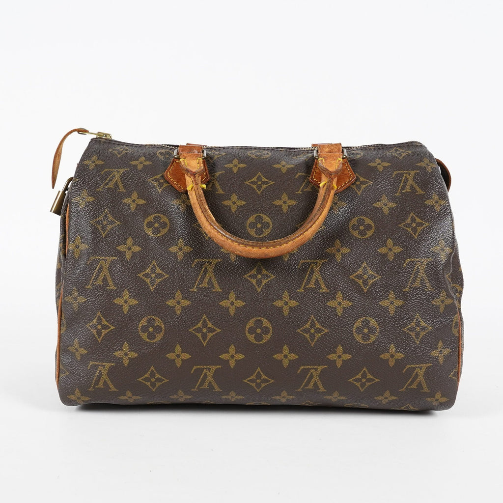 Louis Vuitton Monogram Speedy 30 Boston Handbag Brown Canvas M41526 07E124070030