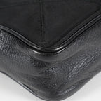 Chanel Satin Leather CC Fringe Chain Shoulder Bag Black Used 07E058800027