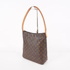 Louis Vuitton Monogram Looping GM Shoulder Bag Brown M51145 Vintage 07E143410005