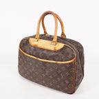 Louis Vuitton Monogram Deauville M47270 Hand Bag Brown Used 07E262750001