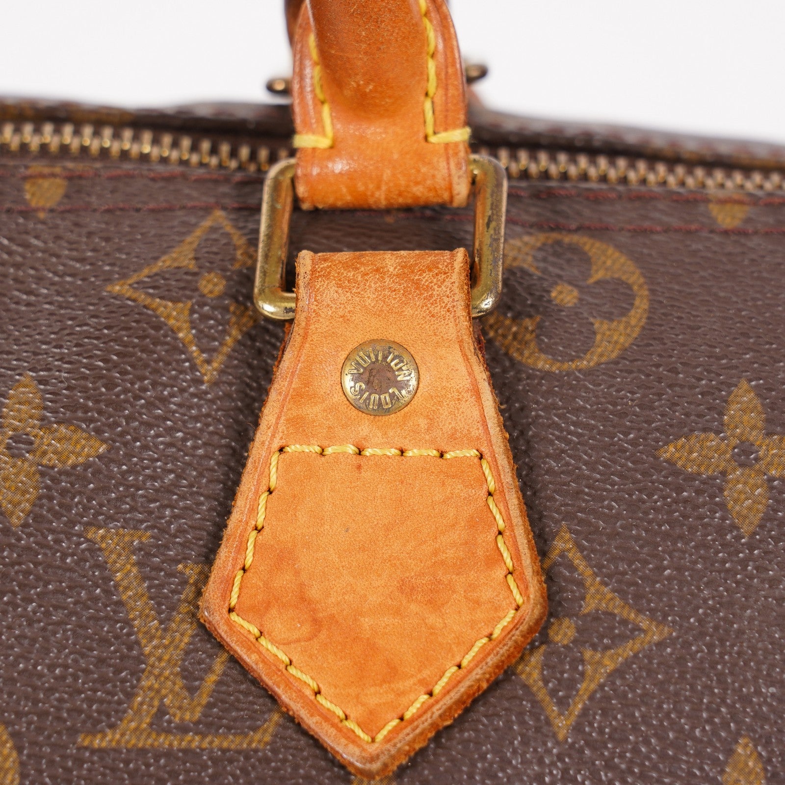 Louis Vuitton Monogram Speedy 30 Handbag Brown Coated Canvas M41526 06E035170030