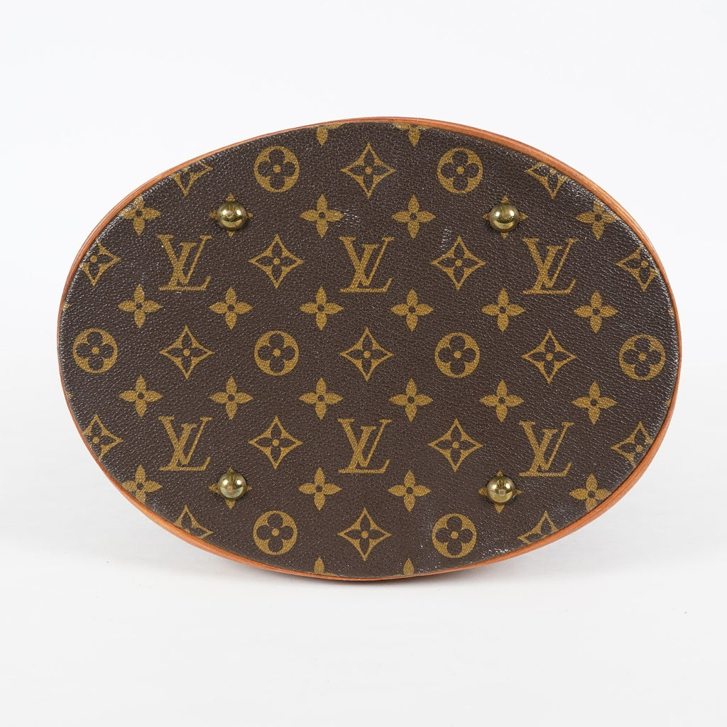 Louis Vuitton Bucket GM M42236 Monogram Canvas Brown Tote Bag Used 08E192750010