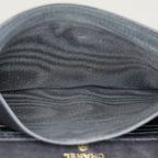 Chanel Coco Mark Shoulder Chain Wallet Black Women's Enamel vintage 05E294730016