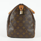 Louis Vuitton Speedy 35 M41524 Monogram Canvas Brown Used Handbag 09E104400011