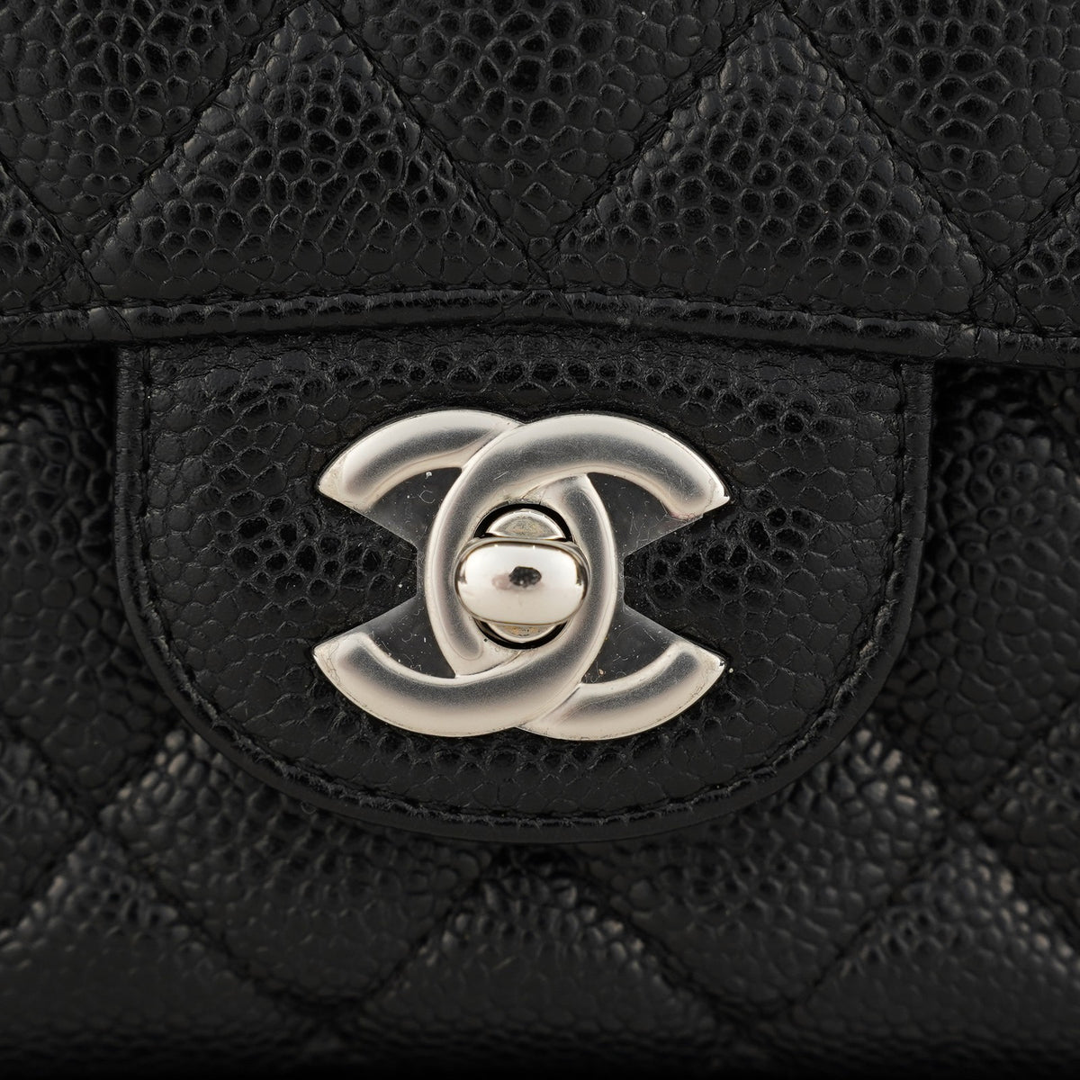 Chanel Matelasse Caviar Double Flap 25 Black Chain Shoulder Bag 08A2582940023